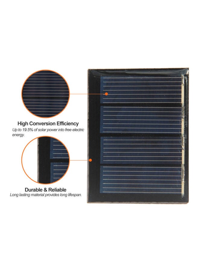 Generic 0.23W 2V Mini Solar Cell Polycrystalline Silicone Portable Solar Panel Black 12.00 X 1.00 X 11.00cm  - Image 5