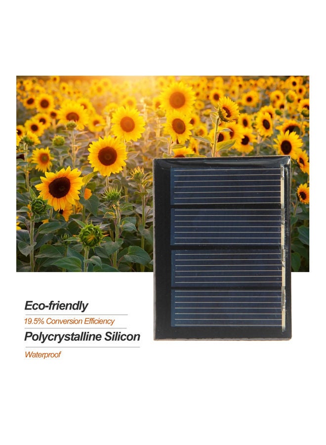 Generic 0.23W 2V Mini Solar Cell Polycrystalline Silicone Portable Solar Panel Black 12.00 X 1.00 X 11.00cm  - Image 4