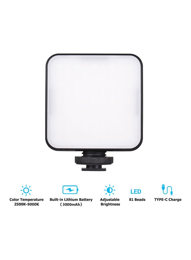 ST81 Pocket Rechargeable LED Video Light Black - Image 3