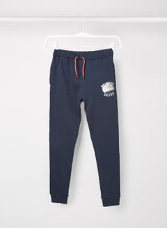 Teen Graphic Print Sweatpants Dark Sapphire