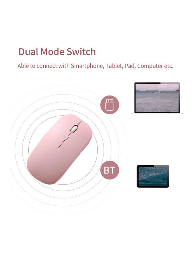 Rechargeable Ultra-Slim Design Wireless Keyboard and Mouse Combo White - Image 4