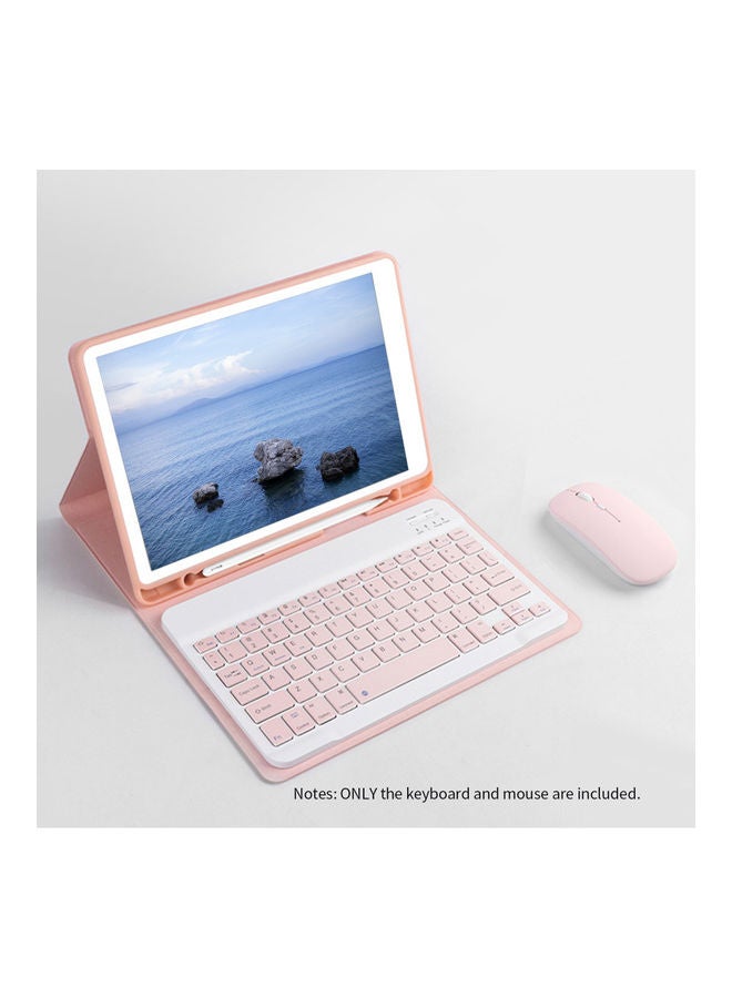 Rechargeable Ultra-Slim Design Wireless Keyboard and Mouse Combo Pink - Image 4