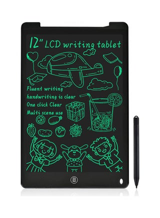 تابلت للكتابة بشاشة LCD ملونة مقاس 12 بوصة مع قلم إلكتروني لتدوين الملاحظات وترك الرسائل - v1631269933/N50800620A_1
