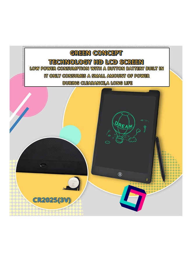Generic - 12-Inch Colour Screen LCD Writing Tablet with Stylus Taking Notes Leaving Messages - Image 1