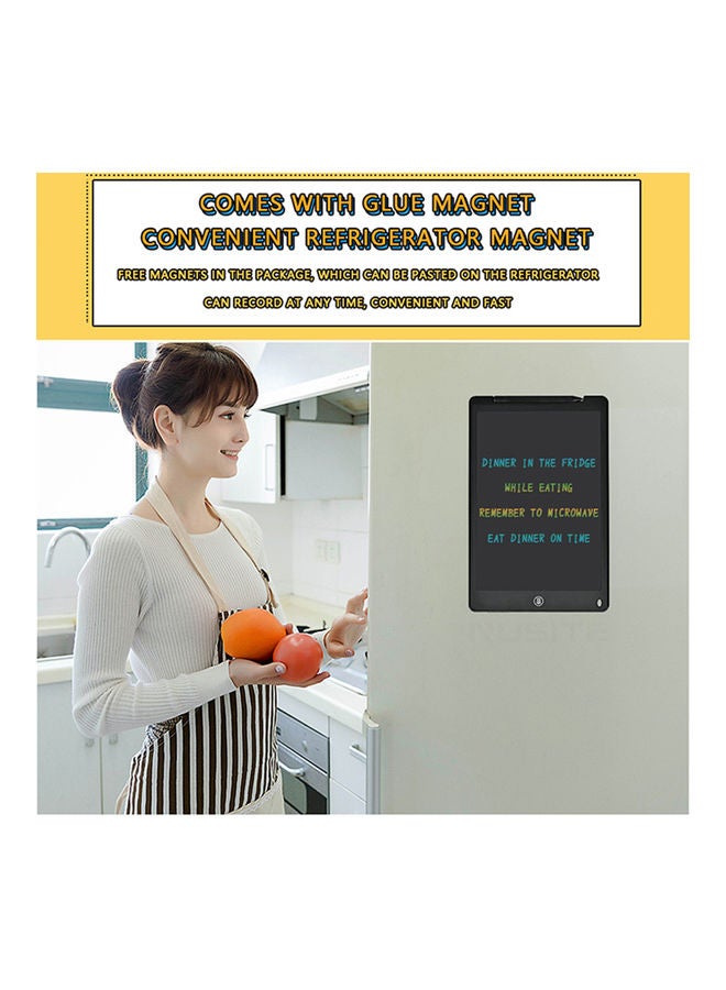 12-Inch Monochrome Screen LCD Writing Tablet with Stylus Drawing Taking Notes Leaving Messages  - Image 2