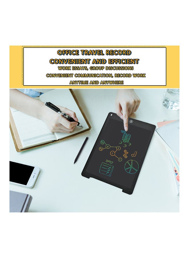 12-Inch Monochrome Screen LCD Writing Tablet with Stylus Drawing Taking Notes Leaving Messages  - Image 5