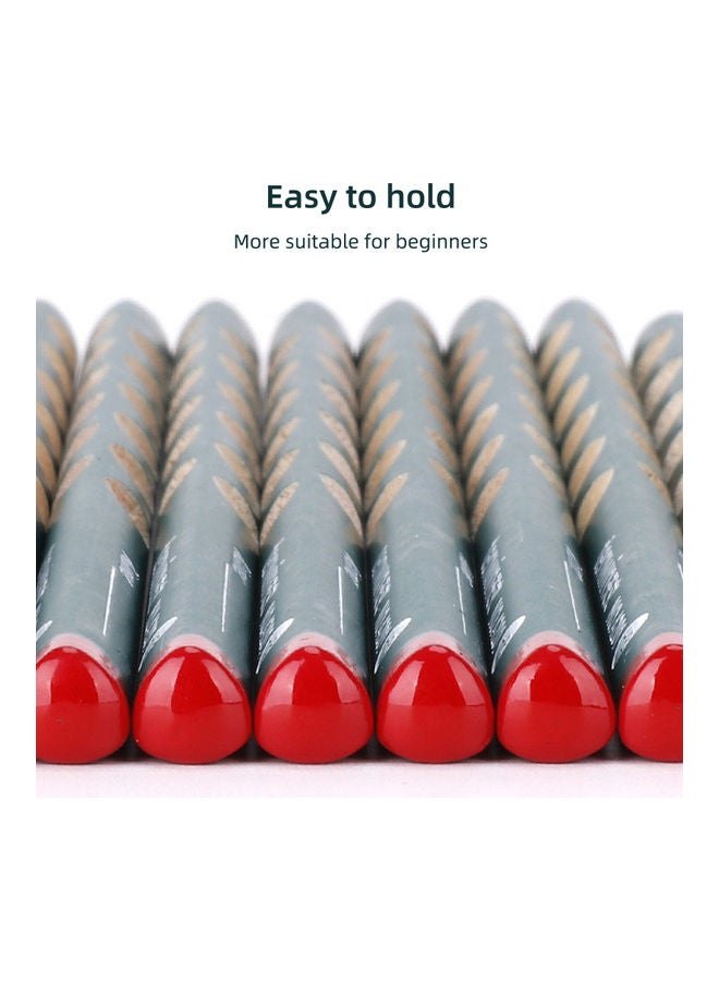Generic - 12-Piece Writing Drawing Pencils Correction Grip Posture Correction Elementary Multicolour - Image 1