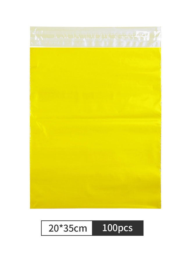 Generic 100-Piece Waterproof Shipping Bags Poly Mailers Envelopes Mailing Bags Yellow  - Image 2