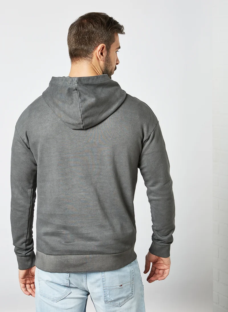 JACK & JONES Long Sleeve Hoodie Black