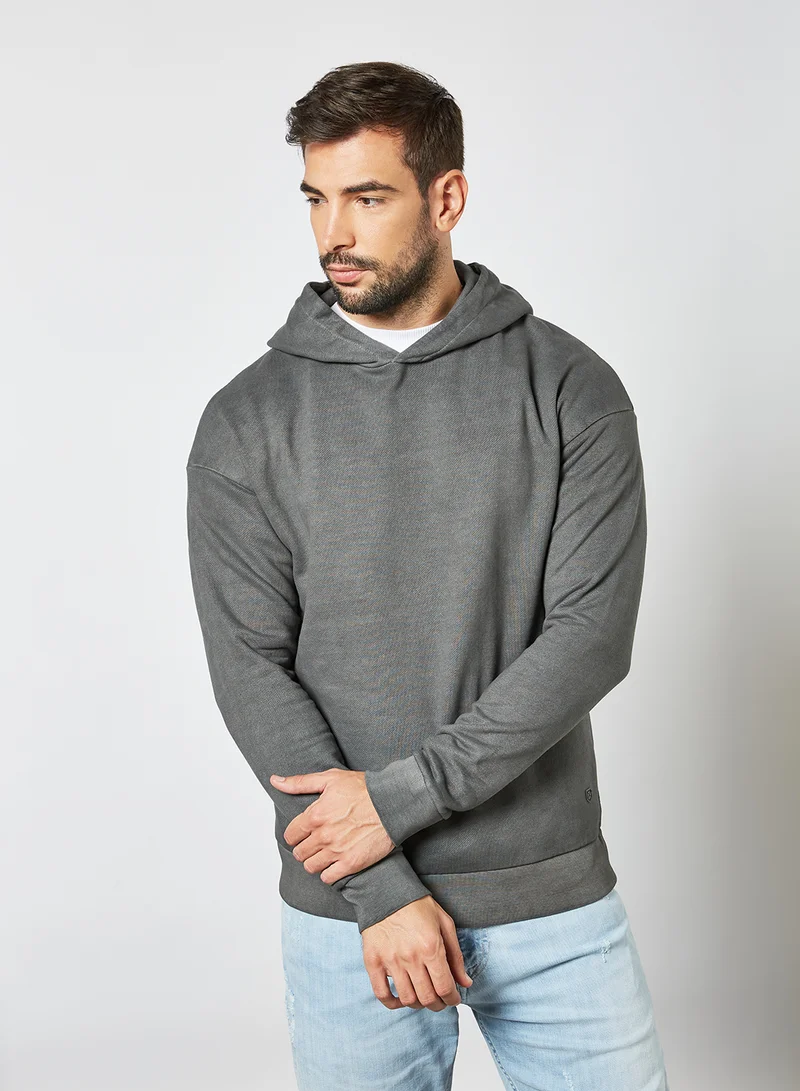 JACK & JONES Long Sleeve Hoodie Black