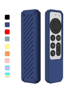 Anti-Slip Shockproof Silicone Remote Protective Case For Apple TV 4K Siri Remote 2021 Blue
