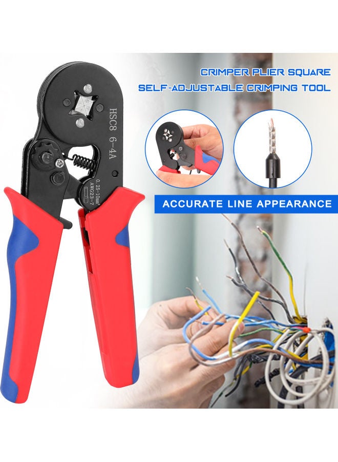 Self Adjustable Crimper Plier for Cable End Sleeves Ferrules Multicolour 18.50X2.40X9.00cm  - Image 3