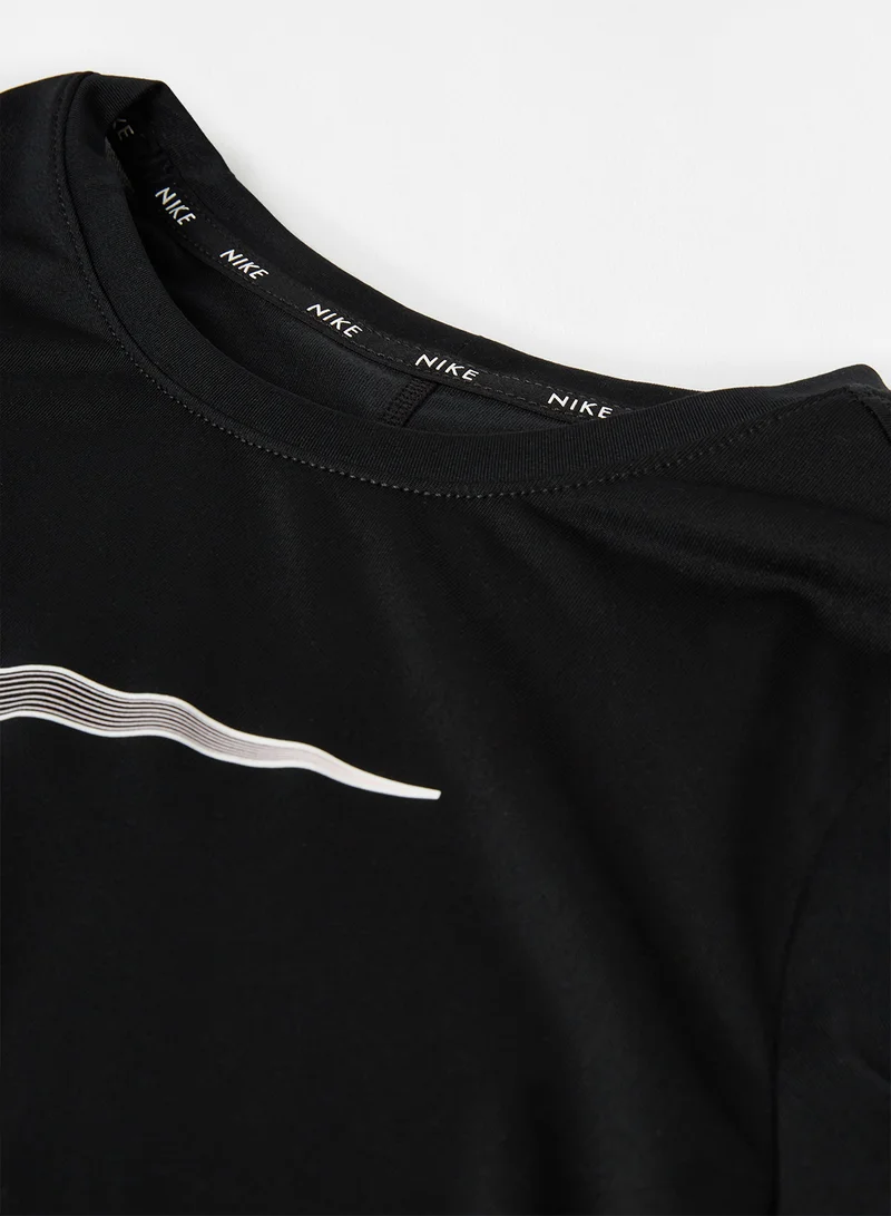 Nike Girls Dri-FIT Training T-Shirt Black