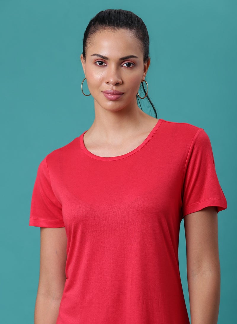 Aila Casual Stylish Dress Pink  - Image 4