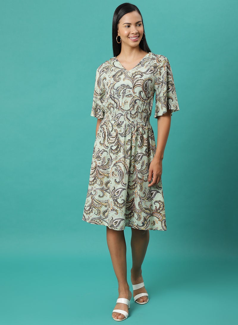 Aila - Casual Basic Long Evening Maxi Dress Multicolour - Image 1