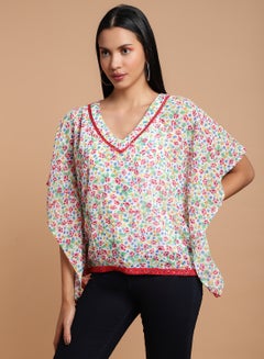 Casual Printed Kaftan Multicolour