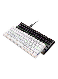 HXSJ Three-Mode 61-Keys RGB Mechanical Keyboard White  - Image 3