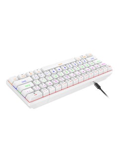 HXSJ Three-Mode 61-Keys RGB Mechanical Keyboard White  - Image 4