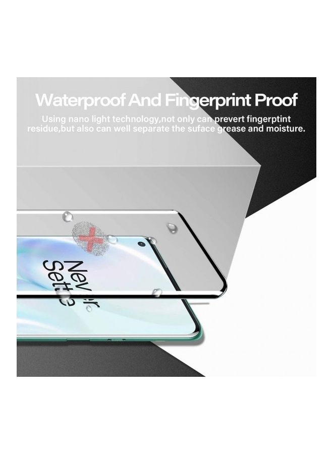 MARGOUN 2-Pack Super Shieldz 3D Tempered Glass Screen Protector for OnePlus 8 Pro Clear/Black - Image 4
