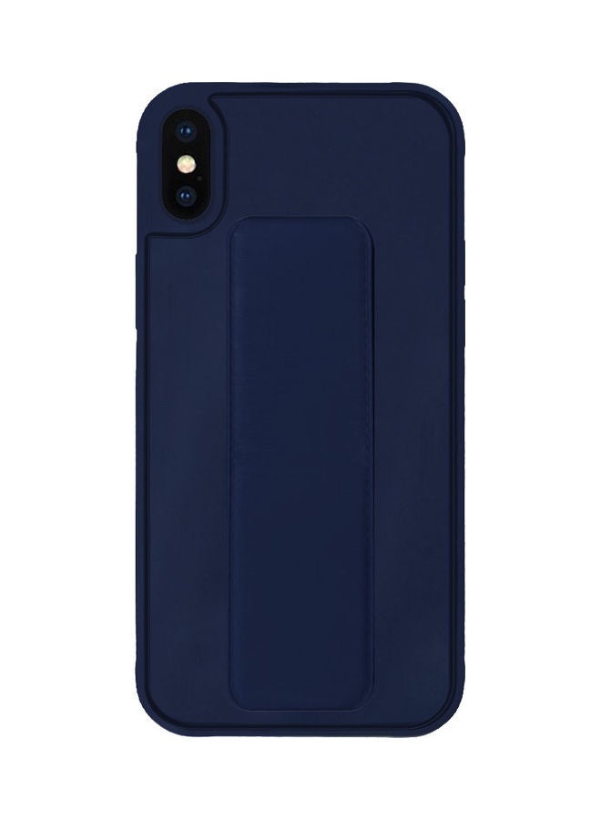 MARGOUN Protective Case Cover with Finger Grip Stand for Apple iPhone XS Max Dark Blue - Image 1