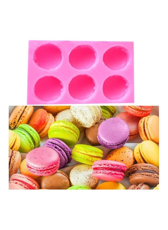 XiuWoo Silicone 3D Macaroon Hamburger Fondant Mold Pink 5.3x3.5x1.1inch - Image 3