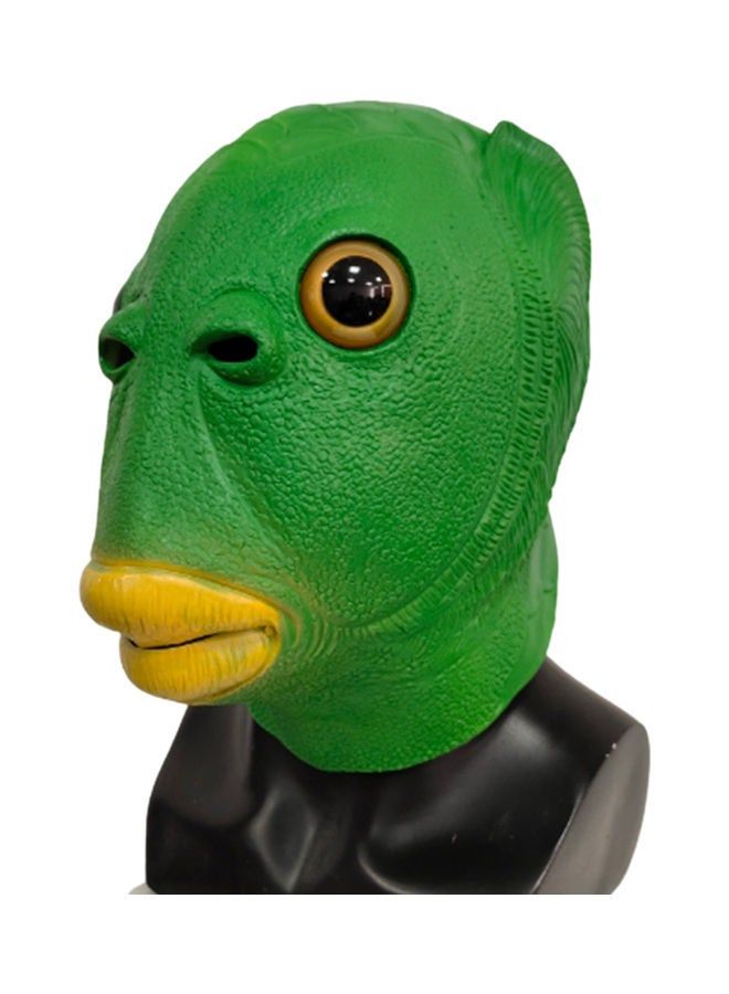 Fish Headgear Strange Funny Party Mask Green 30X2X20cm - Image 2