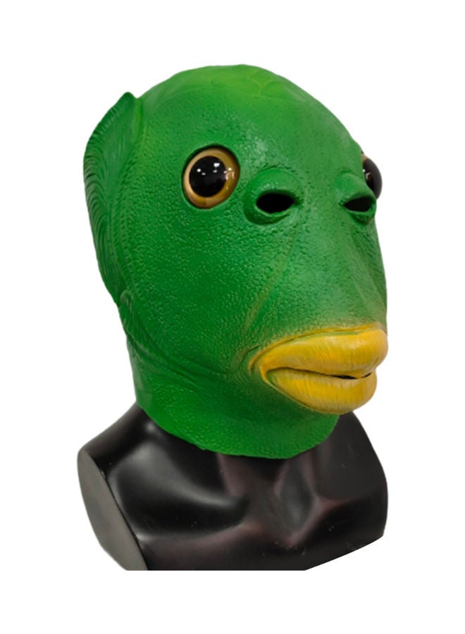 Fish Headgear Strange Funny Party Mask Green 30X2X20cm - Image 3