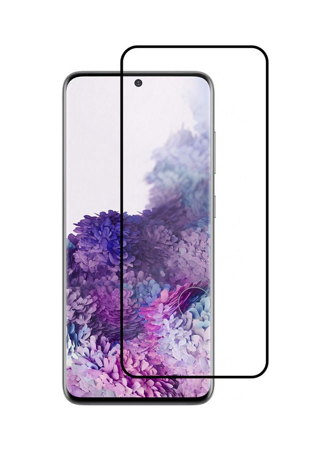 MARGOUN Ultimate 3D Tempered Glass Screen Protector for Samsung Galaxy S20 Plus Clear/Black - Image 1