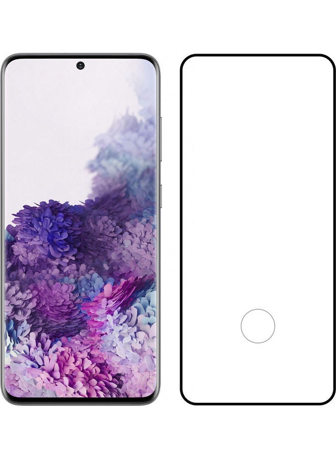 MARGOUN Ultimate 3D Tempered Glass Screen Protector for Samsung Galaxy S20 Plus Clear/Black - Image 3