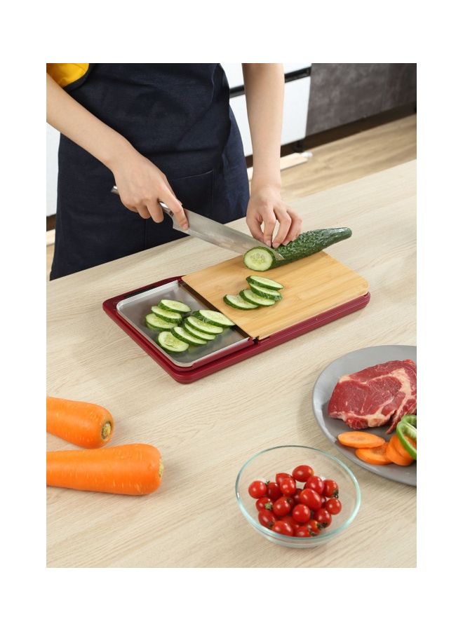 LAWAZIM Kitchen Scale With Removable Chopping Board 50002 Red  - Image 4