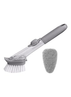 AIWANTO 2-In-1 Durable Dishwashing Pot Brush Grey  - Image 1