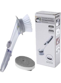 AIWANTO 2-In-1 Durable Dishwashing Pot Brush Grey  - Image 2