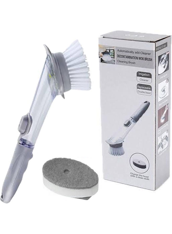 AIWANTO 2-In-1 Durable Dishwashing Pot Brush Grey  - Image 2