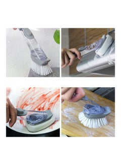 AIWANTO 2-In-1 Durable Dishwashing Pot Brush Grey  - Image 3
