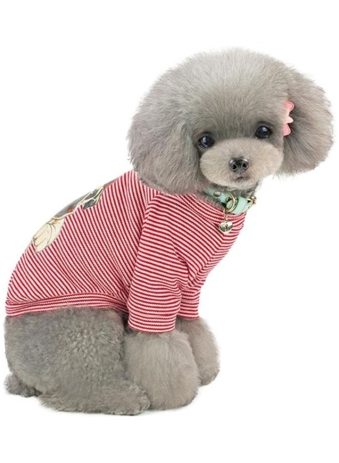 BGM Pet Clothing Dog Vest Cool T-shirt Red - Image 2