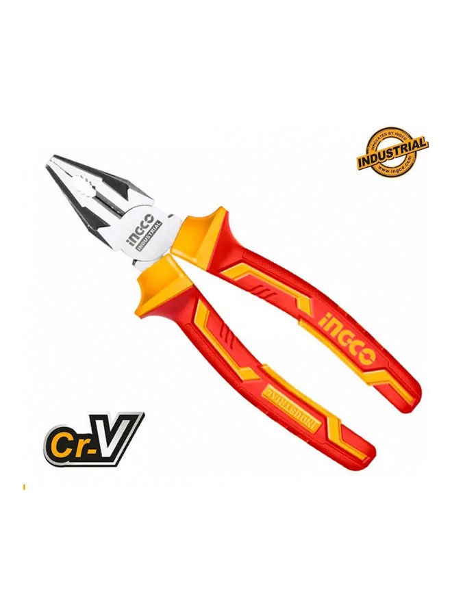 INGCO Insulated Combination Plier Red/Yellow/Silver