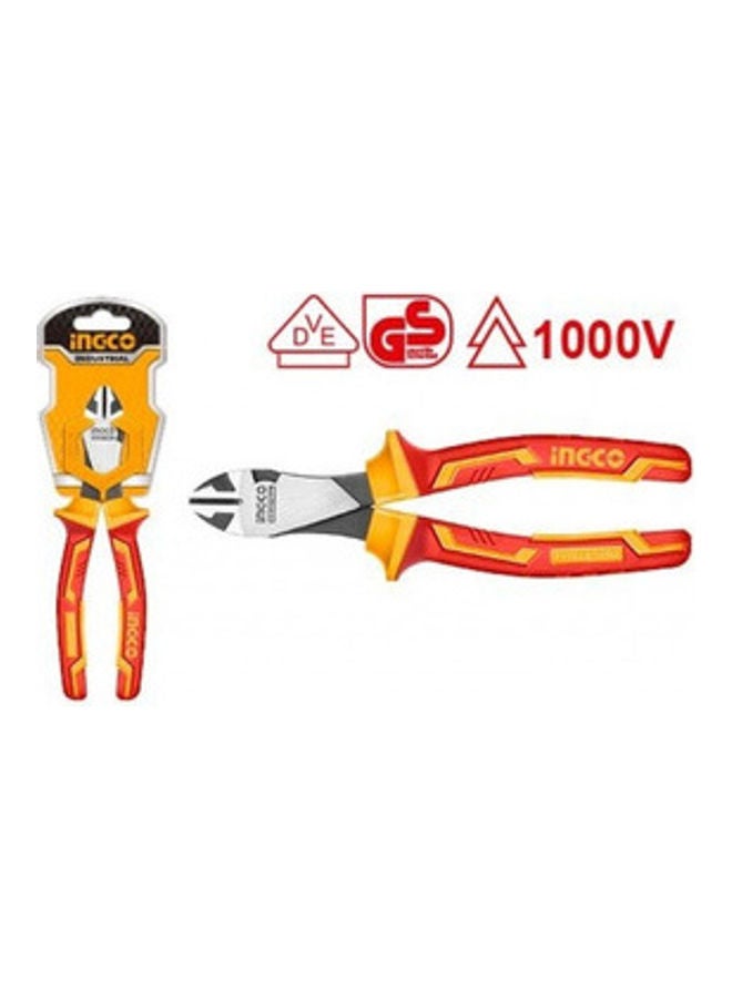 INGCO Insulated Heavy-Duty Diagonal Cutting Plier Red/Yellow/Silver