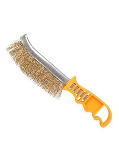 INGCO Wire Brush With Plastic Handle Yellow/Silver  - Image 2