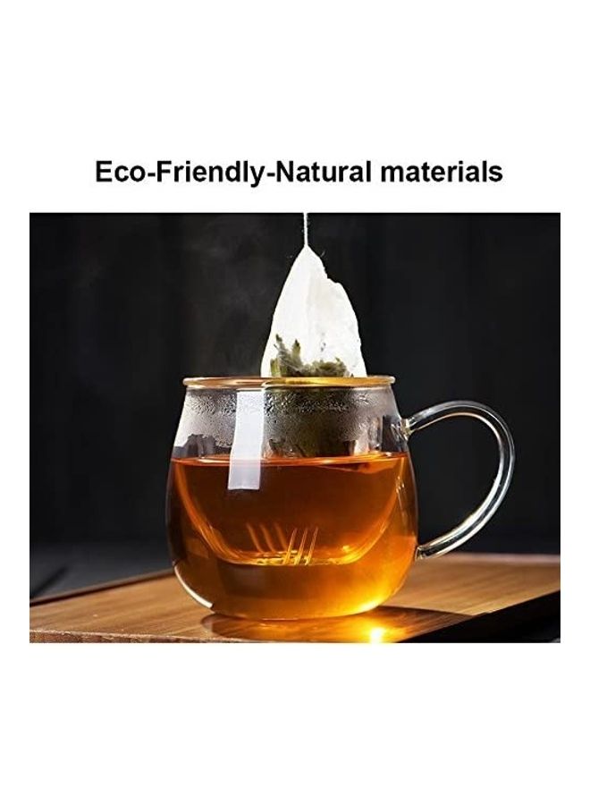 XiuWoo 300-Piece Disposable Empty Tea Filter Bag White 3.94 x 3.15inch  - Image 2