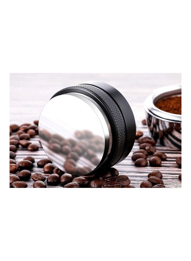 XiuWoo Dual Head Coffee Distributor 2 In 1 Leveler and Tamper Silver/Black 53mm - Image 5