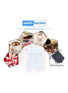 XiuWoo 100-Pack Disposable Filter Empty Herb Loose Tea Bag White one size  - Image 2