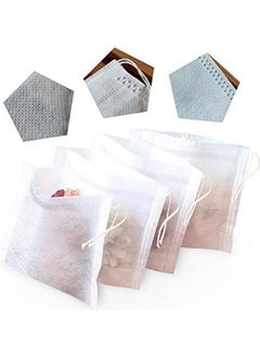 XiuWoo 100-Pack Disposable Filter Empty Herb Loose Tea Bag White one size  - Image 4