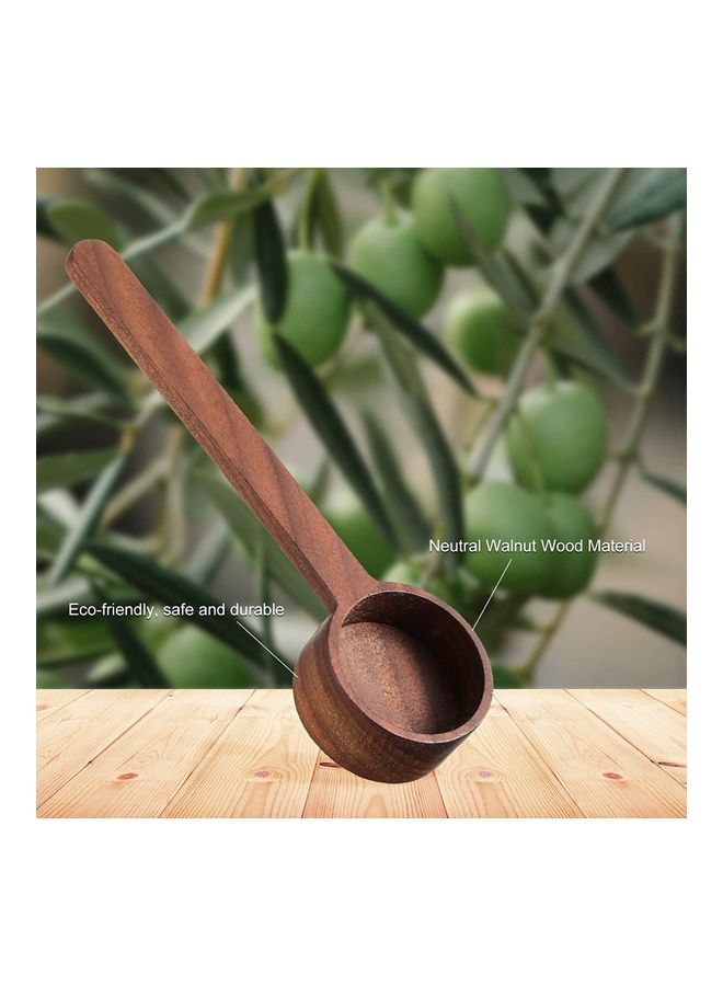 XiuWoo 2-Piece Wooden Measuring Coffee Scoop Set Brown  - Image 2