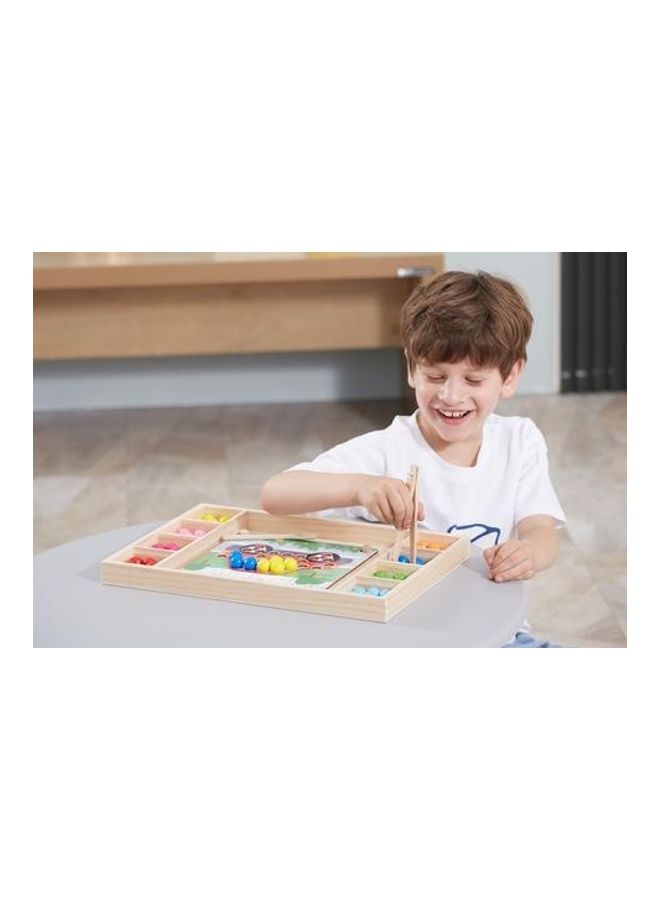 Viga Wooden Beads Create Colourful Pictures Making Toy  - Image 2