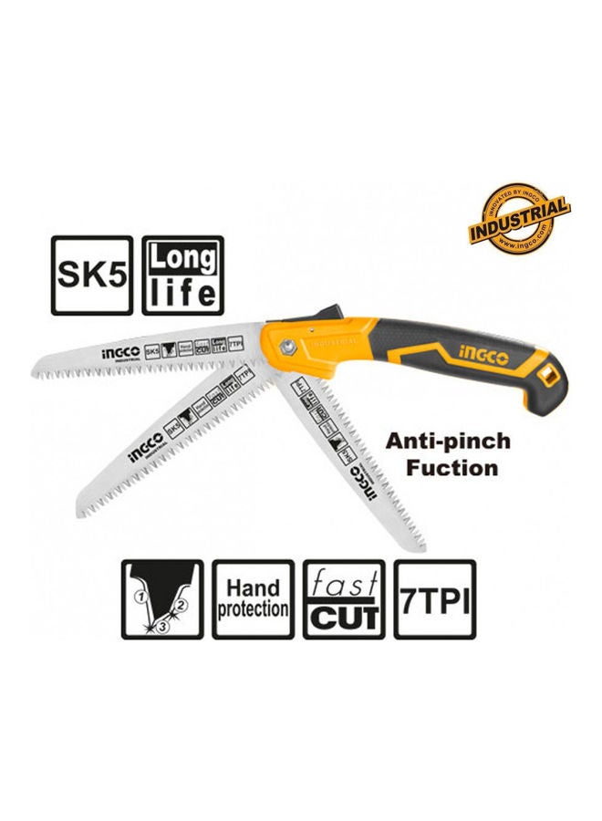 INGCO Sturdy Folding Saw Yellow/Black/Silver - Image 1