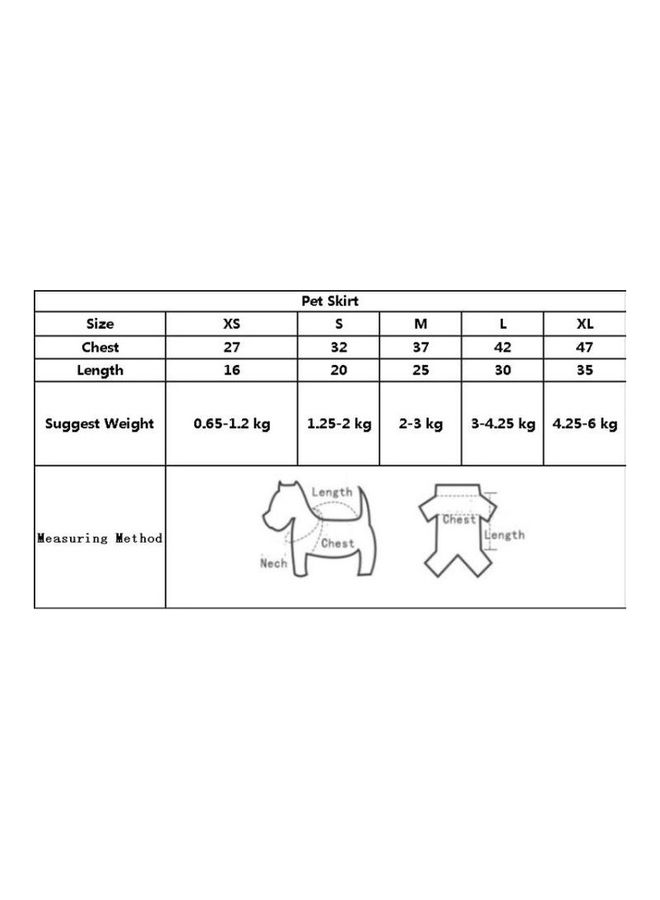 BGM Spring and Summer Obedient Rabbit Skirt Pet Clothing For Cat and Dog White/Pink  - Image 3