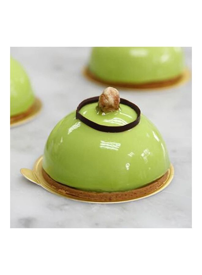 XiuWoo 2-Pack 6 Cavities Large Half Circle Silicone Delicate Chocolate Desserts Making Mold Brown 29.5 x 17.5cm  - Image 5