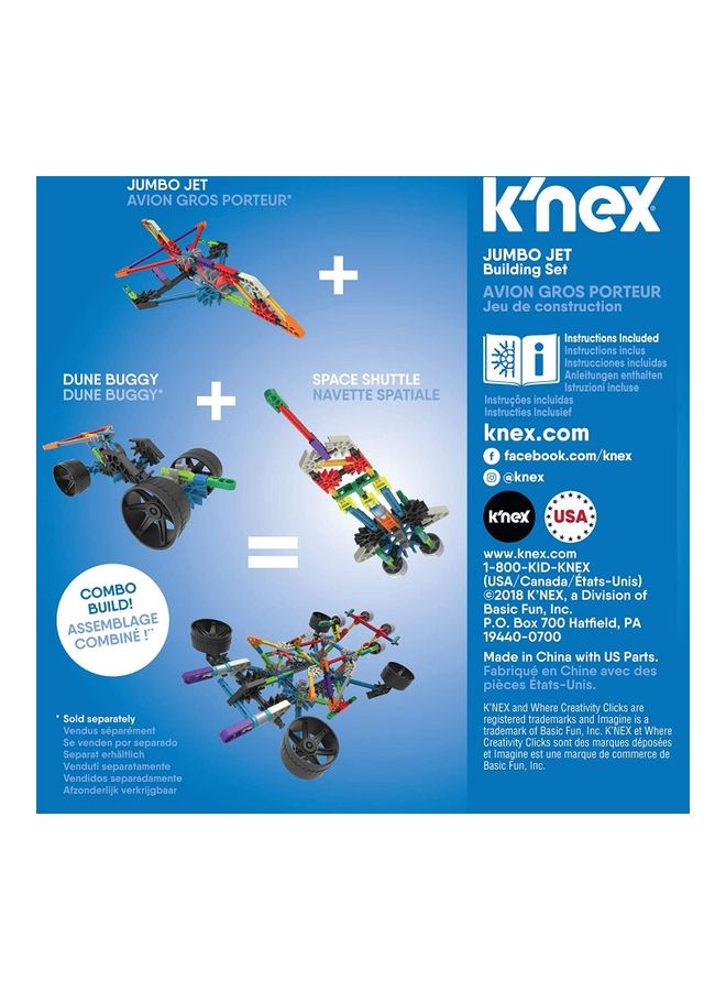 K'NEX 17022 57-Piece Imagine 17022 Jumbo Jet Avion Gros Porteur Building Set 57 5+ Years - Image 3