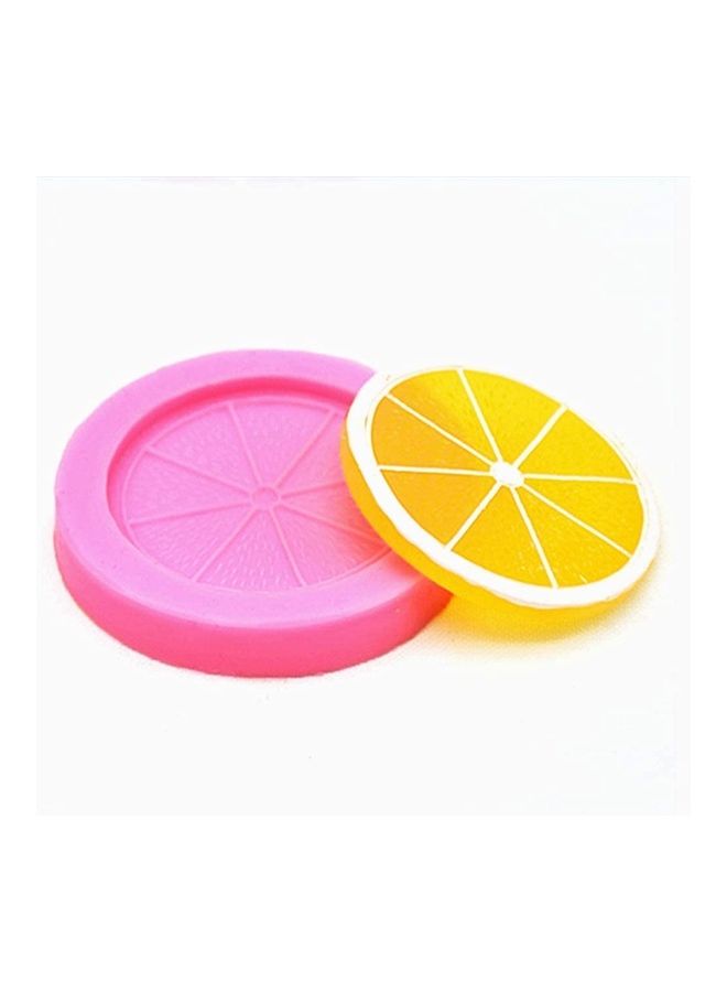 XiuWoo 2-Pack Lemon Slice Orange Fruit Piece Silicone Mold Pink 6 x 4.5cm - Image 2