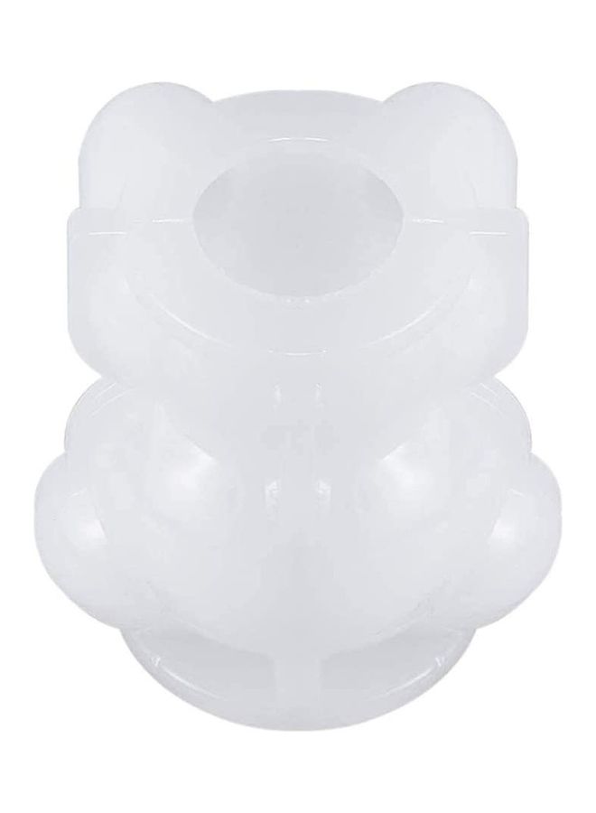 XiuWoo 3D Resin Teddy Bear Silicone Mold White 5.5 x 3.2cm - Image 2